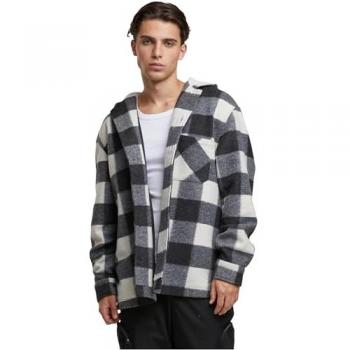 Entretiempo Urban Classic Hoodie – Cuadros Negruzcos, S‑XL