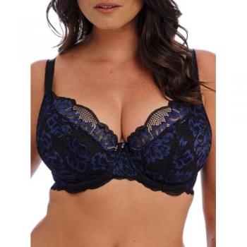 Fantasie Women's Emmaline Padded Plunge Bra – All‑Black
