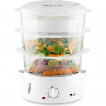 EcoSteamer 800 W 9 L 3‑Level Steam System – White