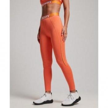 Superdry WS311705A Leggings Mujer Ajustados Coral (Talla 34)