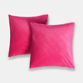 Velvet Cushion Wraps – Bright Pink, 18x18” (2 Pack)