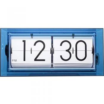 NeXtime 5209BL Wecker aus Metall und Kunststoff, Blau, Ø 36 cm