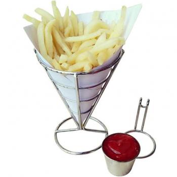 Stainless Steel Cone Stand for Fries