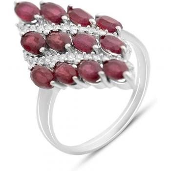 Bague Prestige Rubis Argent – 4,729 ct, 4,73 g