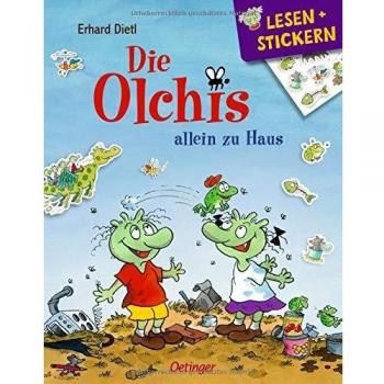 Erhard Dietl Die Olchis Allein Zu Haus: Lesen Und Stickern