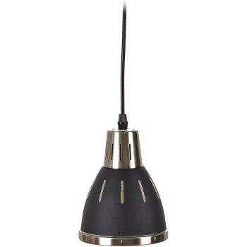 Lampada a sospensione design industriale nera 13,2 x 13,2 x 16 cm