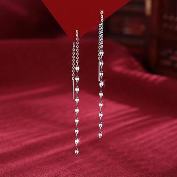 Orecchini a frange in argento S925 con paillettes