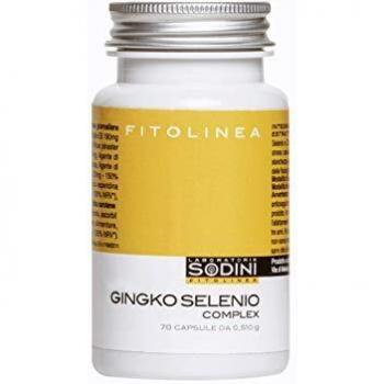 LABORATORIO SODINI FITOLINEA Gingko Selenio Complex Vegetali Naturali, Confezione da 70 Capsule