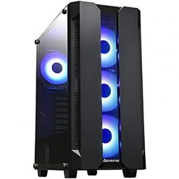 Chieftec GS-01B-OP carcasa de ordenador Torre Negra