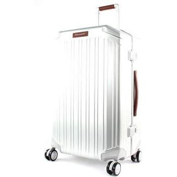 PIQUADRO Trolley M Grigio: Valise Argentée Marron, 83203