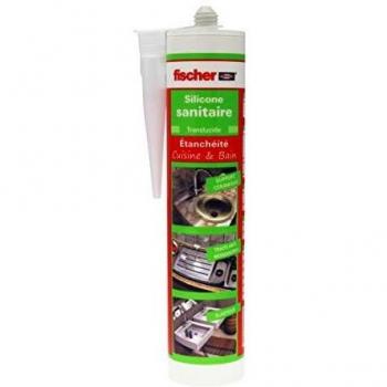 Mastic silicone sanitaire translucide fischer