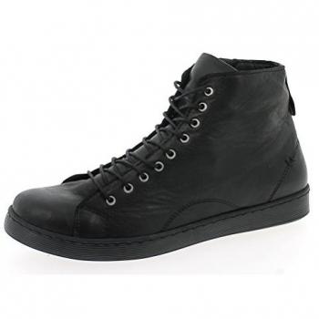 Andrea Conti Damen Sneakerboot – Schwarz, 45, Leder