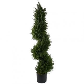 120cm Realistic Spiral Cypress Artificial Topiary Tree