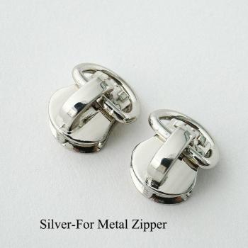 20pcs Metal Nylon Zipper D Ring Sliders #5