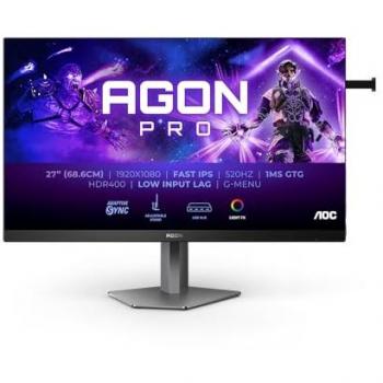 AOC AG276FK 27 Fast‑IPS Gaming‑Monitor, 1920×1080, 1 ms, 520 Hz, 2×HDMI + DP, USB‑Anschlüsse