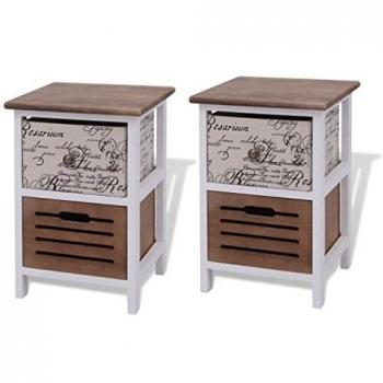 Comodini 2 Pezzi In Legno VidaXL