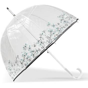Parapluie cloche Isotoner PVC/Fleur cerisier