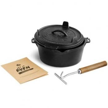 BURNHARD Dutch Oven in Ghisa pretrattato 3,8 L