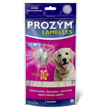 Friandises canines Prozym Lamelles dentaires – Pack de 5 (Taille L)