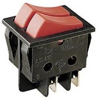 Interruptor unipolar doble tecla Electro DH 11.410.I/N Cuerpo y Teclas Color Negro Tipo 2 interruptores 16A/250V 8430552016808