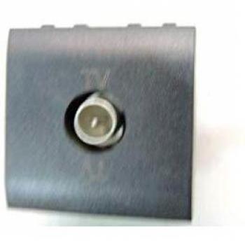 Prise audiovisuelle anthracite 9,52 mm – BTICINO LivingLight L4202D/2