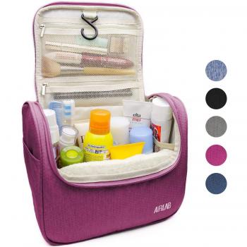 Airlab Tragbare Kulturtasche Rosa 24x19,5x12,5 cm mit Haken