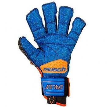 Attrakt G3 Fusion Goaliator 11 – Reusch Torhüterhandschuhe in Schwarz, Schockorange und Tiefblau