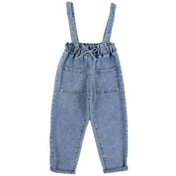 Girls Casual Slim Fit Jeans Jumpsuit