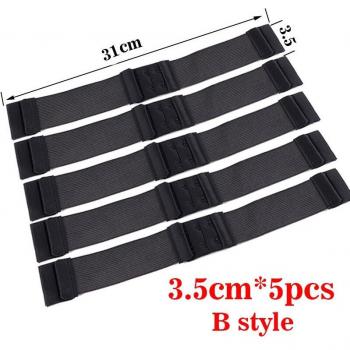 Nunify Black Elastic Bands for Hair Extensions