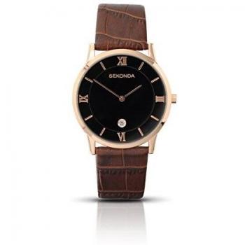 Sekonda 38mm Black Dial Watch