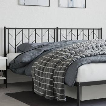Testiera in Metallo Nero 193 cm cod mxl 133603
