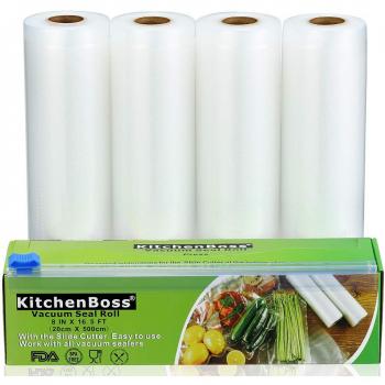 Sacs sous Vide KitchenBoss Pack de 4 Rouleaux 20 * 500cm