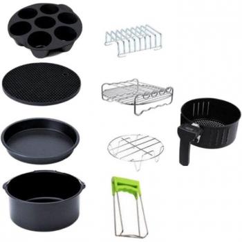 Juego de Accesorios para Freidora de Aire Apto para Lavavajillas