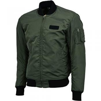 Giacca Bomber Uomo Nero Verde S