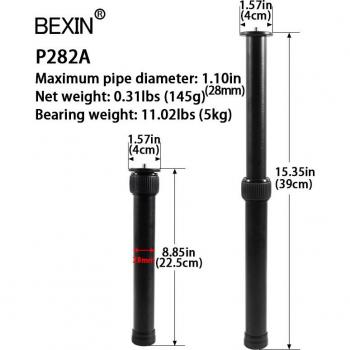 Trípode Multiuso 1/4 o 3/8, Extensión y Stabilizer Hand