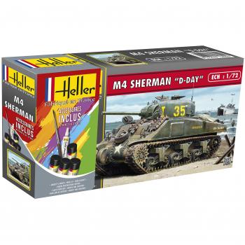 Maquette Heller M4 Sherman D-Day 1/72