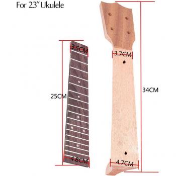Lightweight Ukulele Neck and Rosewood Fingerboard Set