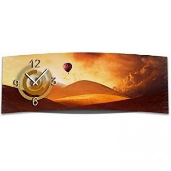 Dixtime Wanduhr XXL 3D-Design Ballon Wüste