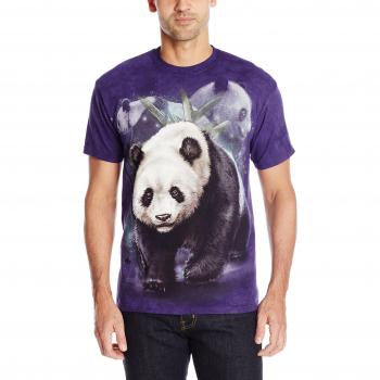 Herren T-Shirt „Berg & Panda“ 4XL – Multi‑Color