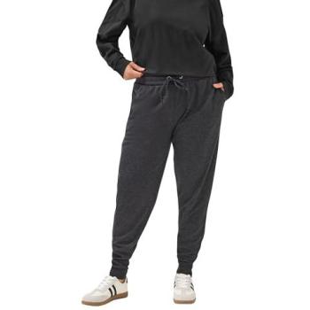 Size 20 Charcoal Tie‑Waisted Cuffed Jogger Pants (Women)