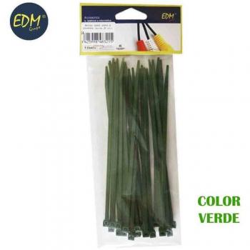 Collier de serrage à câble vert 380 × 4,8 mm – Sachet 25 unités
