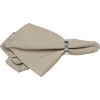 Serviettes de table Broste Copenhagen WILLE taupe