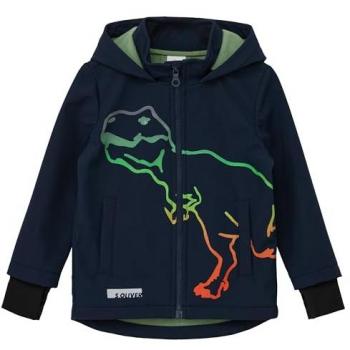 S.Oliver RED LABEL Softshell-Jacke Dino-Print Fleecefutter Größe 110