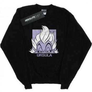 Disney Girls Ursula Cropped Head Sweatshirt 12-13 black