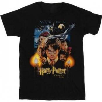 Harry Potter Men's The Sorcerer's Stone Poster T-Shirt L black