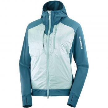 Chaqueta Azul Celeste Salomon Elixir Hybrid para Dama XS