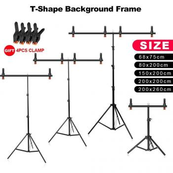 Photography T-Frame Backdrop Support