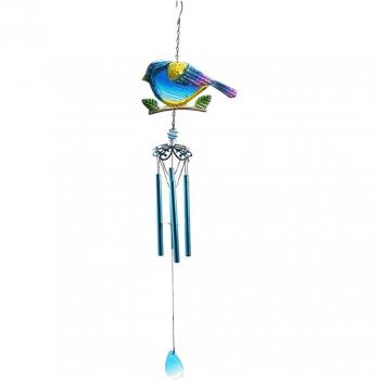 Carillon suspendu en métal et verre pour balcon