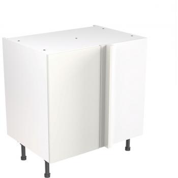 Flatpack Corner Base Unit Value Slab Standard Matt White 800mm