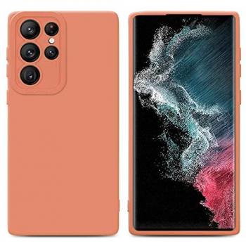 Coque TPU Samsung Galaxy S22 ULTRA couleur FLUID ORANGE CLAIR